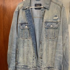 Distressed Denim Jacket - Abercrombie and Fitch